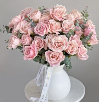 Soft Blush & Vase