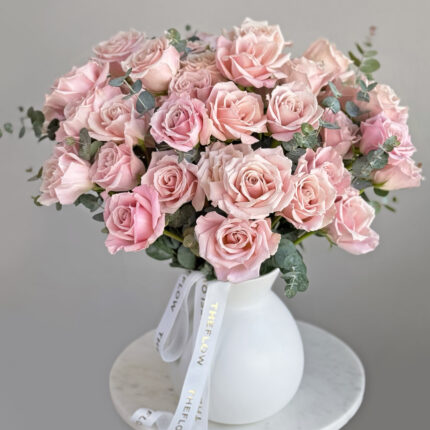 Soft Blush & Vase