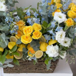 Lemonbird flower basket