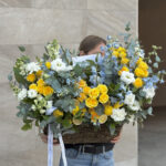 Lemonbird flower basket