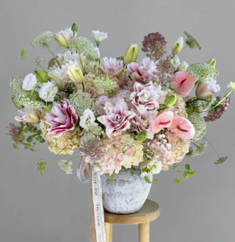 Antique Veil & Vase