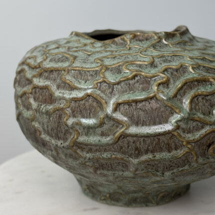 Sage Sculptural Vase 7 1/2 in