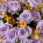 Amber & Amethyst flower bouquet
