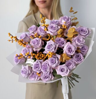 Amber & Amethyst flower bouquet