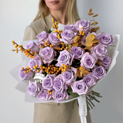 Amber & Amethyst flower bouquet