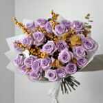 Amber & Amethyst flower bouquet