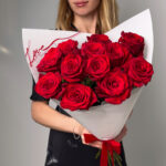Dozen Scarlet Roses