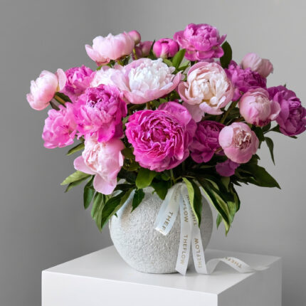 Peony Love & Vase