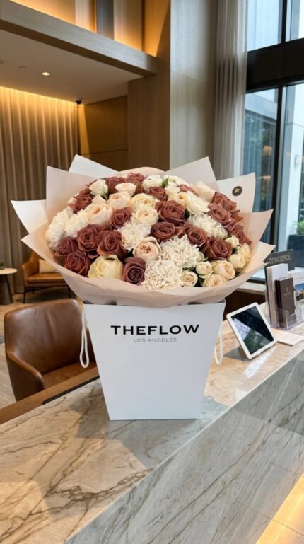 Flowers from the THEFLOW West Hollywood studio