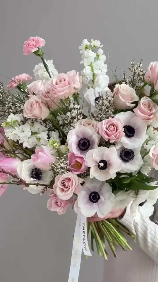 Anemones & garden roses